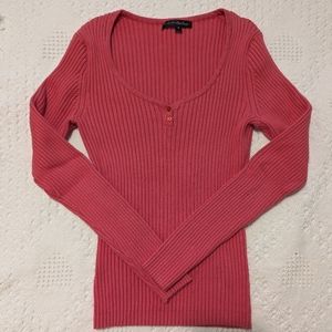 Pierri Coral Ribbed Sweater, Small